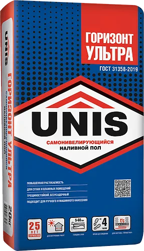 Пол наливной самонивелирующийся Горизонт Ультра 23кг ТМ UNIS(1/48)