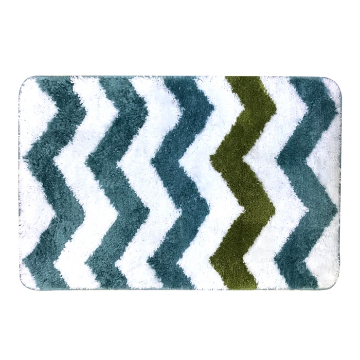 Коврик МК 45х75 см "Зигзаг" (голубой) Delphinium. 103360