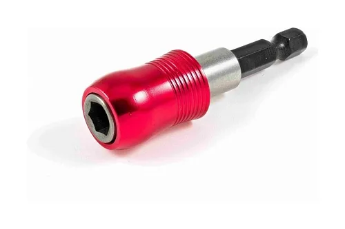 Адaптер для бит 60 мм, 1/4, магнитный, красный Novocraft, Quick Holder (уп=1шт)