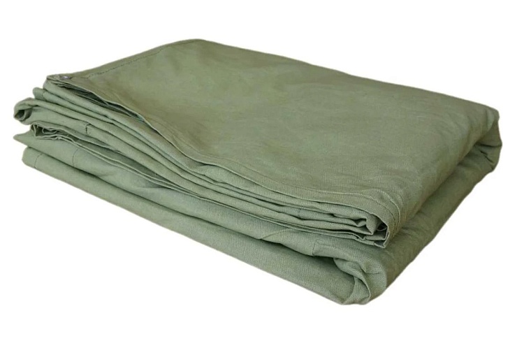 Тент брезентовый огнеупорный (6x10м 460гр/м2) ТБ610460