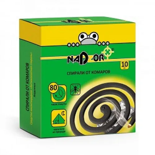 Спирали от комаров без запаха(10шт) Nadzor