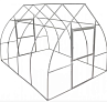 Каркас теплицы оцинкованный 4*3*2м (шаг дуги  0,65м) Капелюша надо 3 листа Поликарбоната УСИЛЕННАЯ