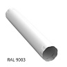 Труба соединительная 1м 125*90мм Сигнально белый RAL 9003 TM OSNO (20 шт/уп)