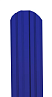 Евроштакетник металлический полугруглый 110мм 1,35 RAL 5002 Ультрамарин (15 ребер жесткости)