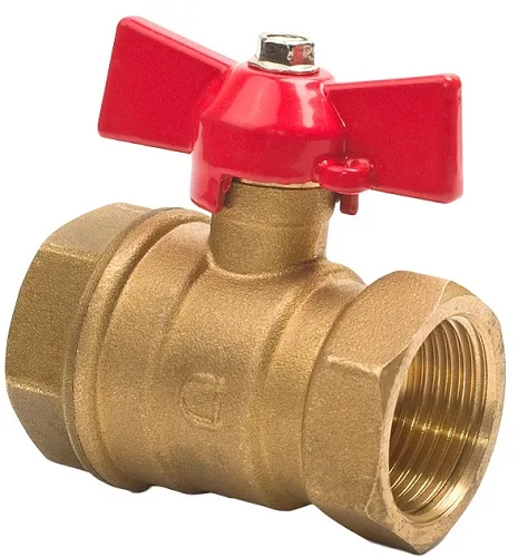 Кран шаровой бабочка 20 (3/4") ВР Галлоп PN40