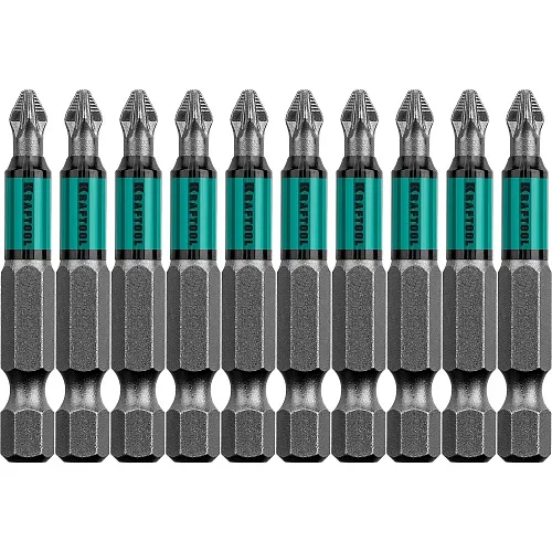 Бита, PZ2, 50 мм, тип хвостовика E 1/4",Optimum Line  KRAFTOOL (1/10)(РАСХОДКА)