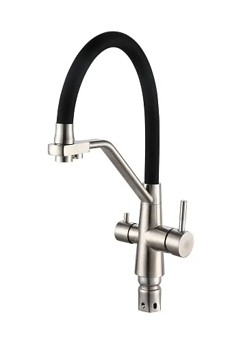 Смеситель для кухни с переключением фильтра, ø35, РМС SUS127BL-016F-015