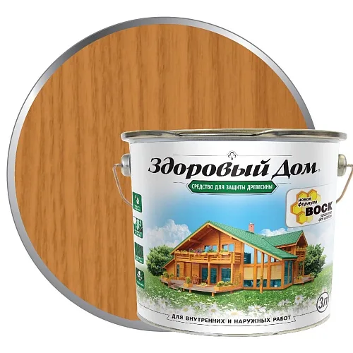 Здоровый Дом деревозащитное средство Орегон 3л Лакра