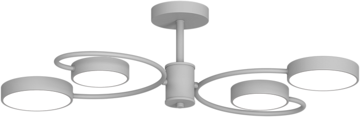 Светильник LED 60W 3000-6000K БЕЗ ПДУ 60489/4 WH