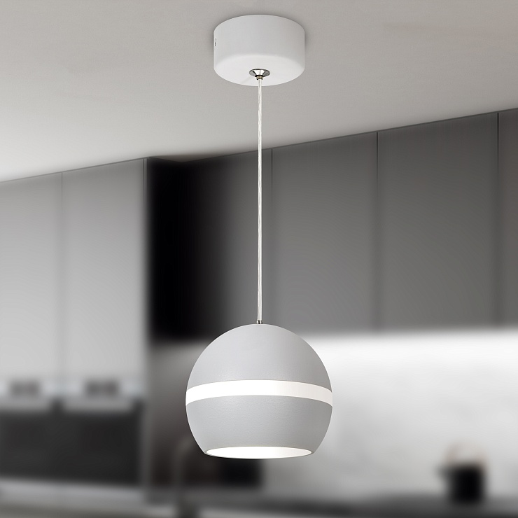 Cветильник подвесной 1хGX53 Эра PL21 WH IP20 белый