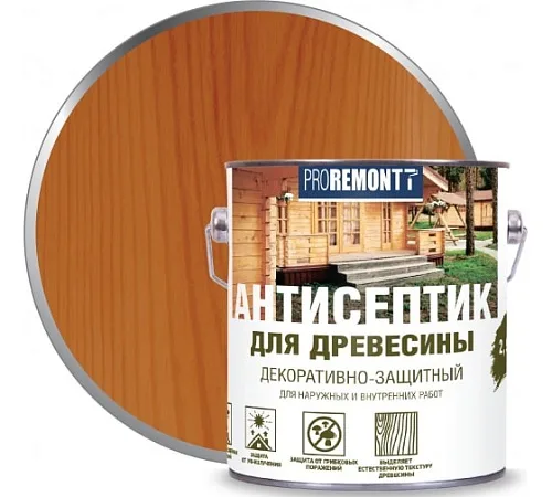Proremontt антисептик деревозащитное средство тик 9л, Лакра