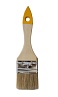 Кисть плоская KORVUS, "Хобби", 50мм, деревянная ручка, натуральная щетина