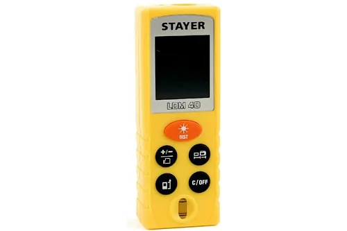 Дальномер лазерный, "LDM-40", дальность 40 м, 5 функций, STAYER Professional