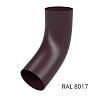 Угловое колено 60 град 125*89мм Шоколад RAL 8017 Бауфорт (1/58)