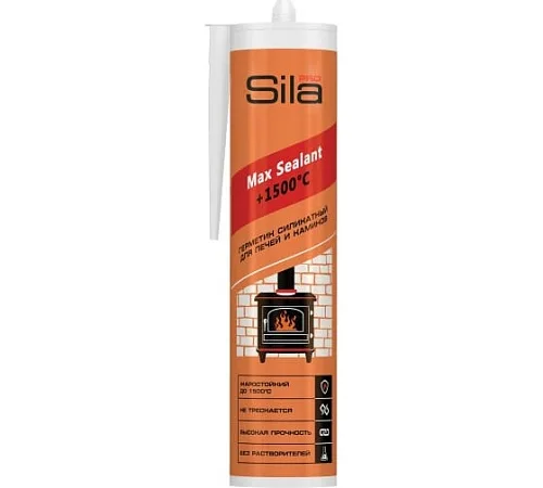 Герметик для печей (280мл) ТМ Sila PRO Max Sealant 1500 (1/12шт)