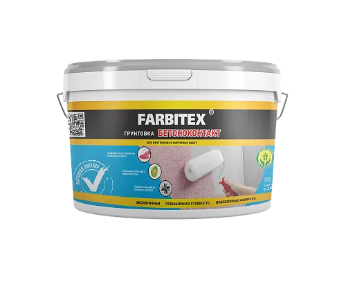 Грунтовка акриловая бетоноконтакт (7 кг) FARBITEX