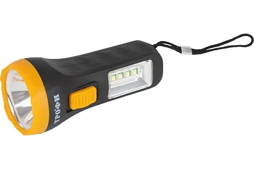 Фонарь ручной Трофи UB-101 1Вт 1SMD+4LED 1хR6