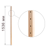 Стойка односекционная, h=1536мм