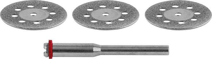 Круг алмазный отрезной, с оправкой, 3шт d=22мм ТМ STAER