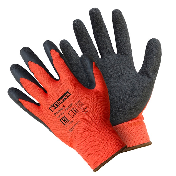 Перчатки "Надёжный захват скользких предметов" полиэстеровые, текстурированное латексное покрытие, Libry, 10(ХL)/120/12