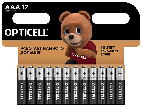 Батарейка щелочная OPTICELL Basic AAA (мизинчиковые)(12)