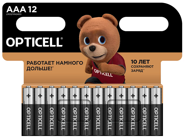 Батарейка щелочная OPTICELL Basic AAA (мизинчиковые)(12)