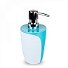 Дозатор для жидкого мыла пластик Drop голубой В0458-1