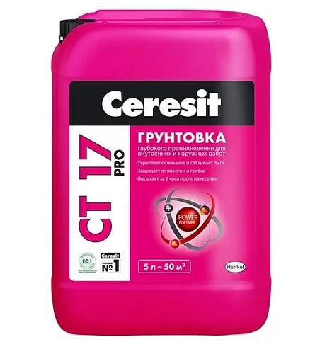 Грунтовка глубокого проникновения СТ 17 PRO Зима (5,0л) ТМ Ceresit