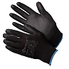 Перчатки нейлоновые черного цвета с полиуретановым покрытием Black GWARD (PU1001) 9(L)