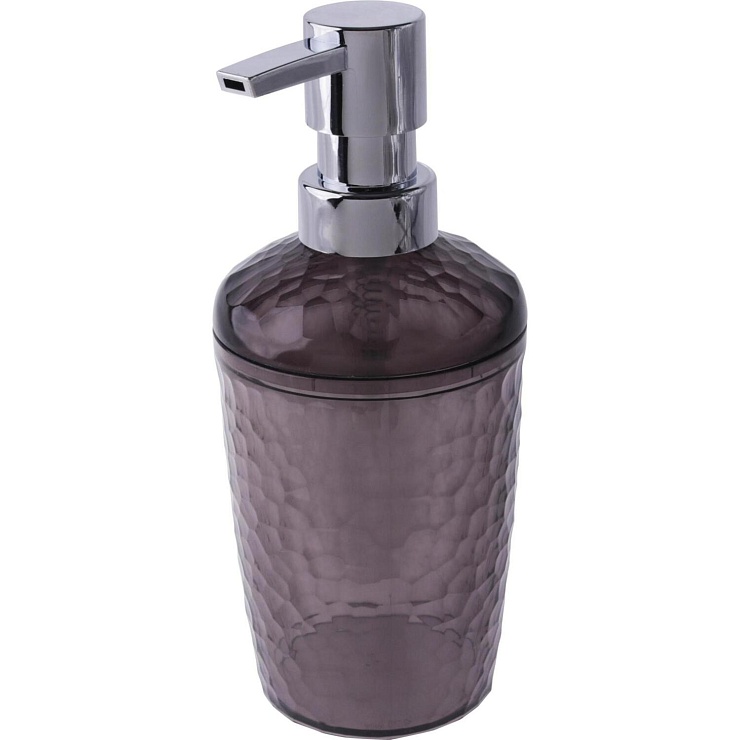 Дозатор для жидкого мыла пластик черный прозрачный BQ 1215