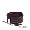 Кронштейн трубы крепление на кирпич 125*89мм Шоколад RAL 8017 Бауфорт (1/50)