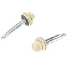 Саморез кровельный 4,8*35 Слоновая кость RAL 1014 (50шт) блистер №1