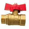 Кран шаровой бабочка 15 (1/2" г/ш) 11Б27п1
