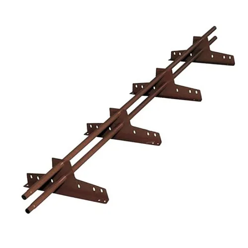 Снегозадержатель Snegos (4 опоры 2 трубы) RAL 8017 3,00м