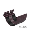 Соединитель желоба 125*90мм Школад RAL 8017 ТМ OSNO (56 шт/уп)