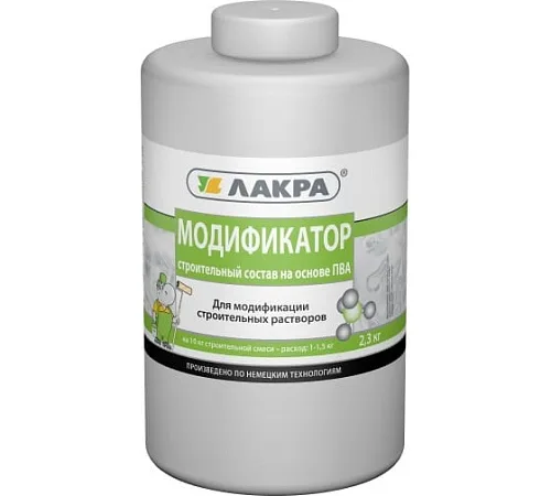 Состав на основе ПВА Лакра "Модификатор" строительный 2,3кг