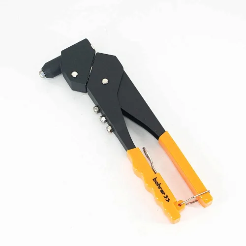 Заклёпочник Bohrer 265 мм поворотный 0-360 градусов, усиленный (заклепки 2,4; 3,2; 4,0; 4,8) обрезиненные рукоятки (24/6/1)