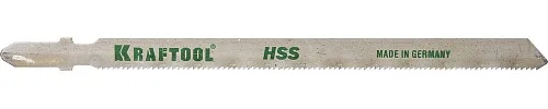 Полотна для эл/лобзика T318В, HSS, по металлу (2,5-6мм), EU-хвост., шаг 2мм, 110мм, 2шт, ТМ KRAFTOOL