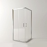  Душевое ограждение 90х90х185 трапеция (б/поддона), прозрачное стекло