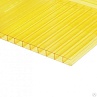 Сотовый поликарбонат Желтый 6мм 6*2,1м. (пр.0,73 кг/м2) ULTRAMARIN