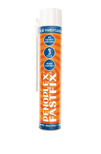 Клей-пена бытовой (850мл) ТМ PENOPLEX FASTFIX (1/12шт)