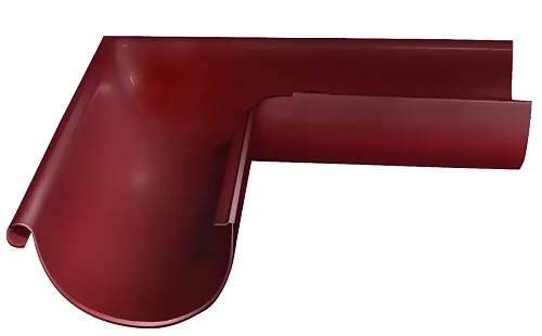 Угол желоба внешний RAL 3005 Красное вино GRAND LINE