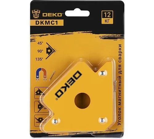 Угольник магнитный для сварки DEKO DKMC1 (45/90/135 град. до 12кг)