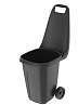 Тачка садовая пластиковая 38л черная 57*39*95см