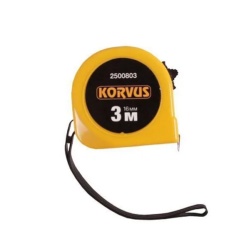 Рулетка 3м х 16мм, Korvus