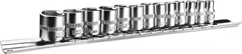Набор универсальных головок 1/4" DEKO DKSS13 (4-14мм, 13 предметов)