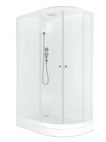 Душевая кабина Domani-Spa Delight Slim 128 L 120*80*218, н/п, б/ст, с/мат/стек, с/эл