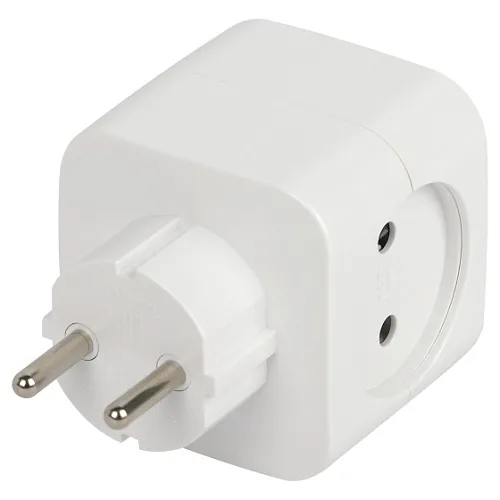 Разветвитель электрический  SP-4-USB-B на 4 розетки 220V + 2xUSB 2400mA, без заземл 10А (белый) ЭРА