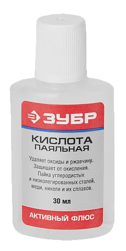 Кислота паяльная Флюс, пласт, 30 мм ТМ ЗУБР