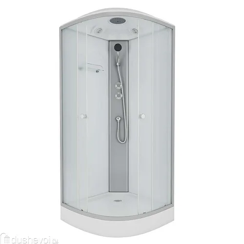 Душевая кабина Niagara Eco NG-4303-14/ E80/13/MT  80*80*215 низкий поддон(13см) стекло матовое 3 места